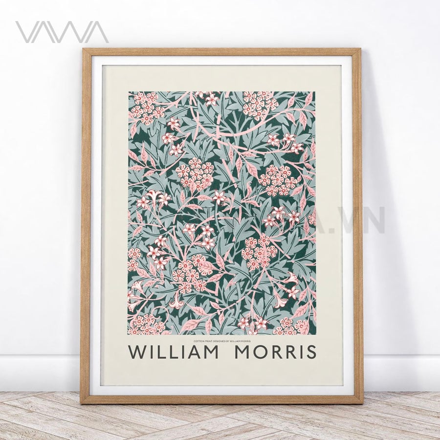 Tranh hoạ tiết cổ điển in hoa William Morris