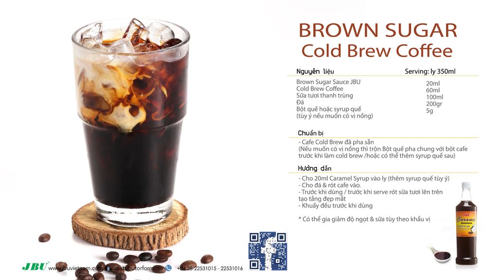 Brown Sugar Cold brew Coffee - thức uống xu hướng mới