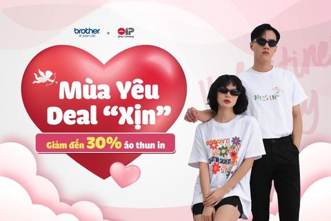 [Valentine 2023] Mùa Yêu Deal “Xịn” – Giảm Đến 30% Áo Thun In