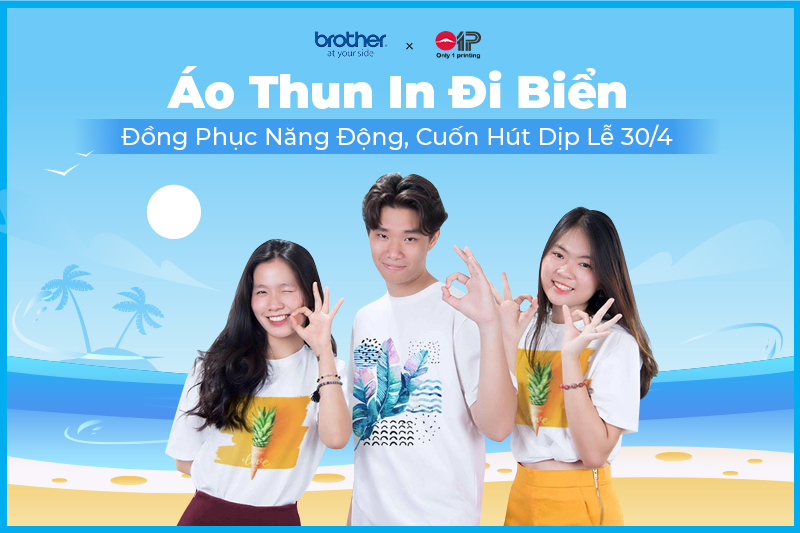Áo Thun In Đi Biển - Đồng Phục Năng Động, Cuốn Hút Dịp Hè
