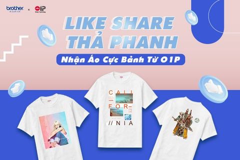 [MiniGame] Like Share Thả Phanh - Nhận Áo Cực Bảnh Từ Only1printing