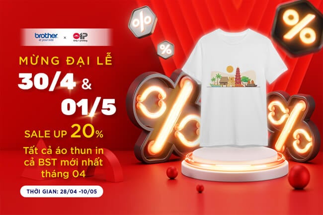 Giảm giá 20% tất cả sản phẩm trong BST tháng 04
