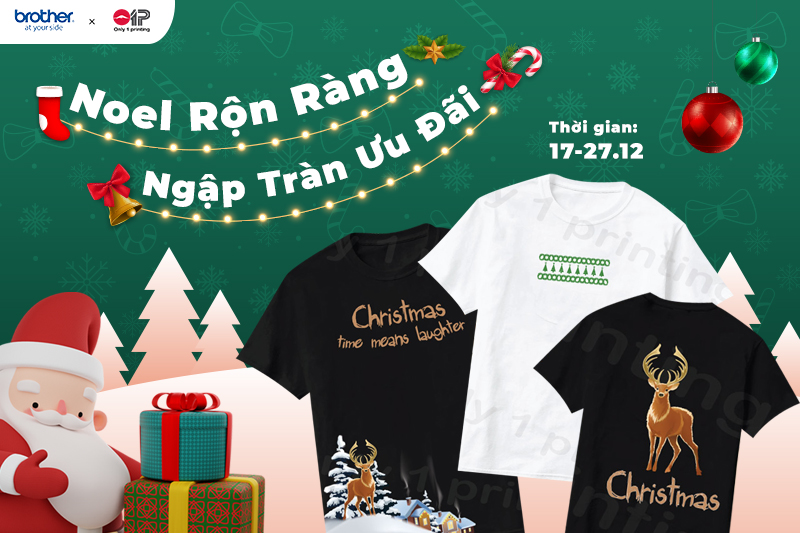 Noel Rộn Ràng - Ngập Tràn Ưu Đãi Tại Only1printing từ ngày 18 - 27/12/2022