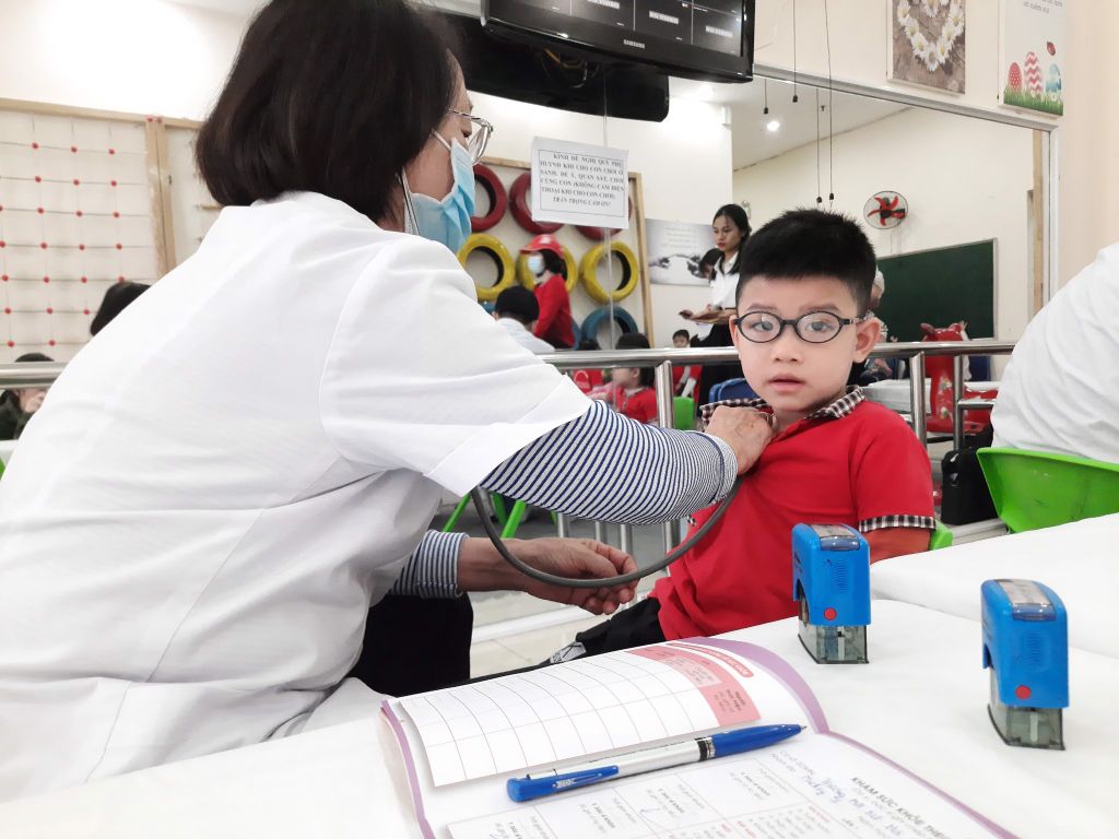 Trường mầm non KLF Hà Nội tổ chức thành công khám sức khỏe lần 1 đầu năm năm học 2020 – 2021