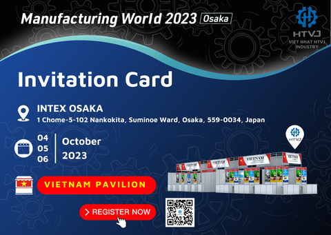 INVITATION CARD - THE BIGGEST INDUSTRIAL EXHIBITION IN THE WORLD - MANUFACTURING WORLD OSAKA 2023