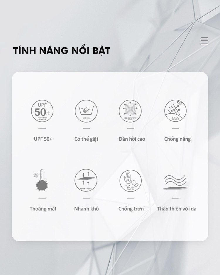 Găng tay ngắn chống nắng UV100 KC21346