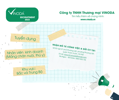 Tuyển dụng 2023: Nhân viên Kinh Doanh nhóm thị trường khu vực miền Bắc - Trung Bộ