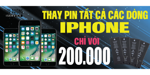 Thay Pin Cho iPhone Đồng Giá 200k Tại Huy Phong Mobile