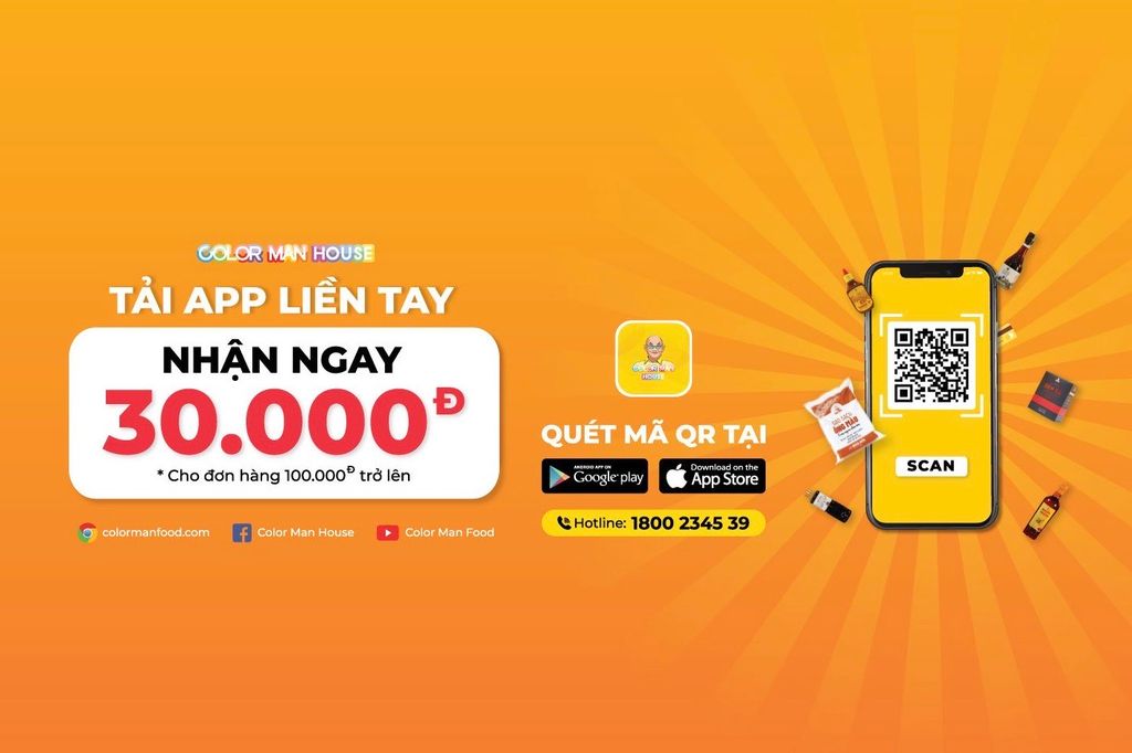 CÁCH SỬ DỤNG MÃ ƯU ĐÃI 30.000Đ TẠI FOODMART HOẶC TRÊN APP COLOR MAN HOUSE