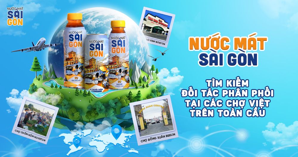 NƯỚC MÁT SÀI GÒN TÌM KIẾM ĐỐI TÁC PHÂN PHỐI SẢN PHẨM TẠI CÁC CHỢ VIỆT TOÀN CẦU