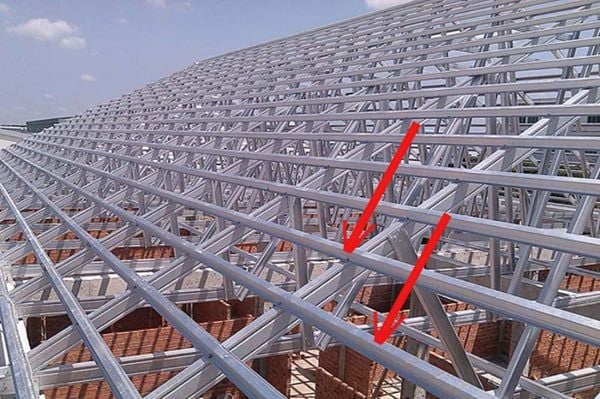 Lắp đặt xà gồ và hệ phụ trợ