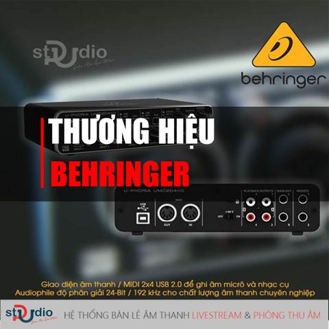 Thương hiệu Behringer và những thông tin cần biết