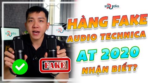CẢNH BÁO HÀNG GIẢ và nhận biết Micro Audio Technica AT2020 | Pustudio.vn