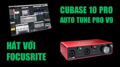 Sound card Focusrite Solo Gen 3 hát với PRoject hát live cubase 10