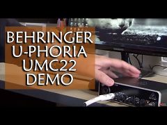 Behringer U-PHORIA UMC22 Audio Interface Test (with guitar)