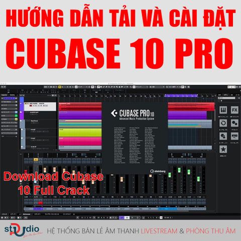 Hướng dẫn tải và cài đặt phần mềm thu âm Cubase 10 PRO Full Crack