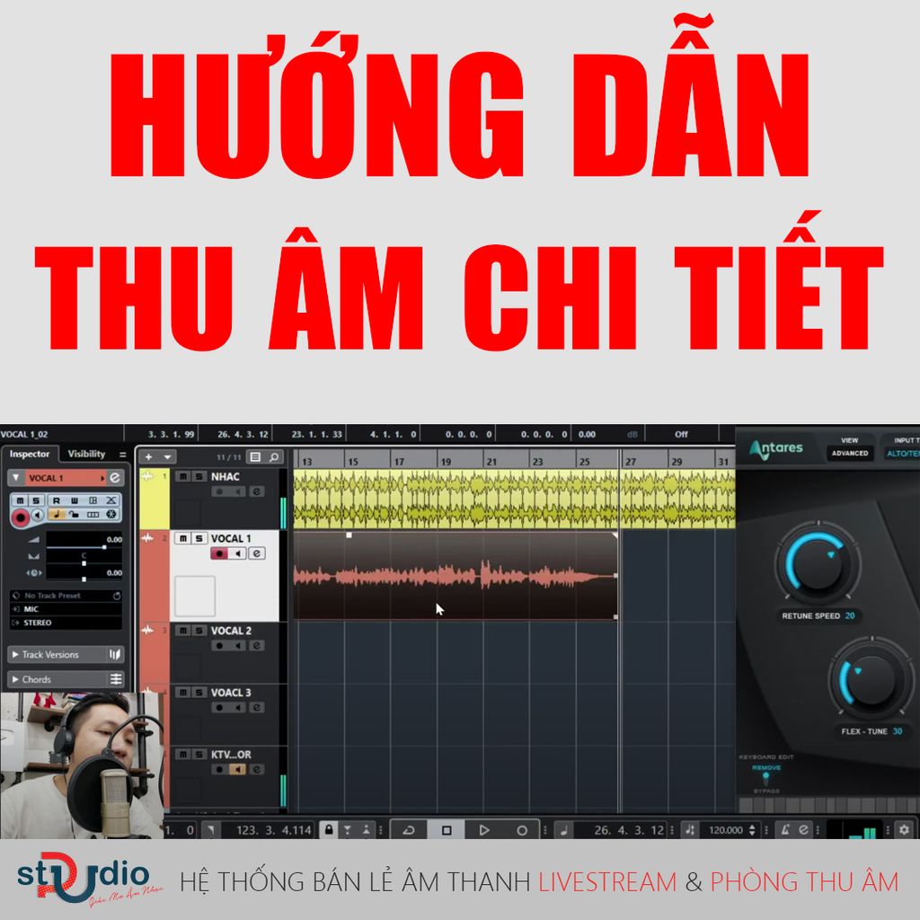 Hướng dẫn thu âm chi tiết trên Project Cubase 10 - Auto Tune