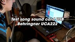 Test sound card USB Behringer UCA222