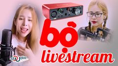 bộ livestream dành cho idol bigo live focusrite solo gen micro thu âm takstar pc-k850 duly ngọc