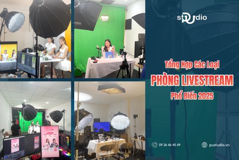 Các Mẫu Phòng Livestream Được Setup Nhiều Nhất Tại PU Studio – Gợi Ý Không Gian Livestram Chuẩn Trend 2025