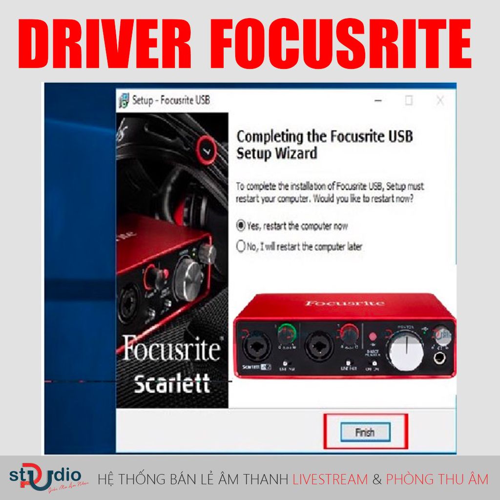 Hướng dẫn tải và cài đặt Driver Focusrite, Donwload driver Sound