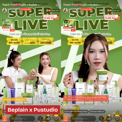 Thuê phòng Livestream giải pháp tối ưu cho nhãn hàng | Beplain x Pustudio