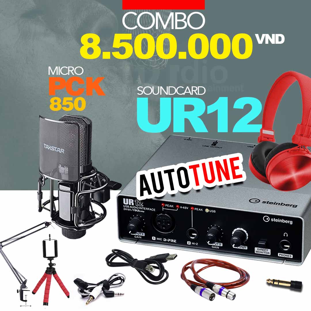 Combo tốt nhất từ Soundcard thu âm Yamaha Steinberg UR12, Interface thu âm mini