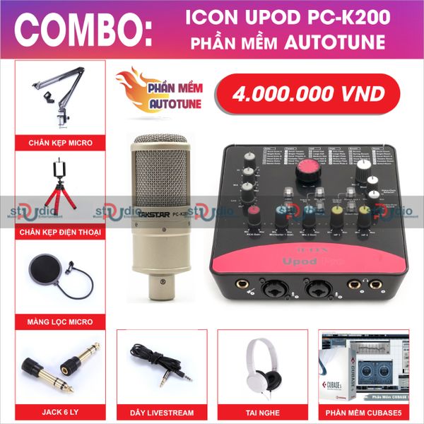 Micro livestream takstar PC K200 - dùng thu âm hát karaoke online chuyên nghiệp