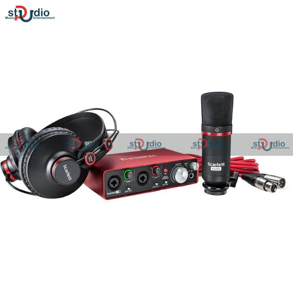 Combo Focusrite Scarlett 2i2 Studio Pack (Gend 2), bộ thu âm chuyên nghiệp tại nhà