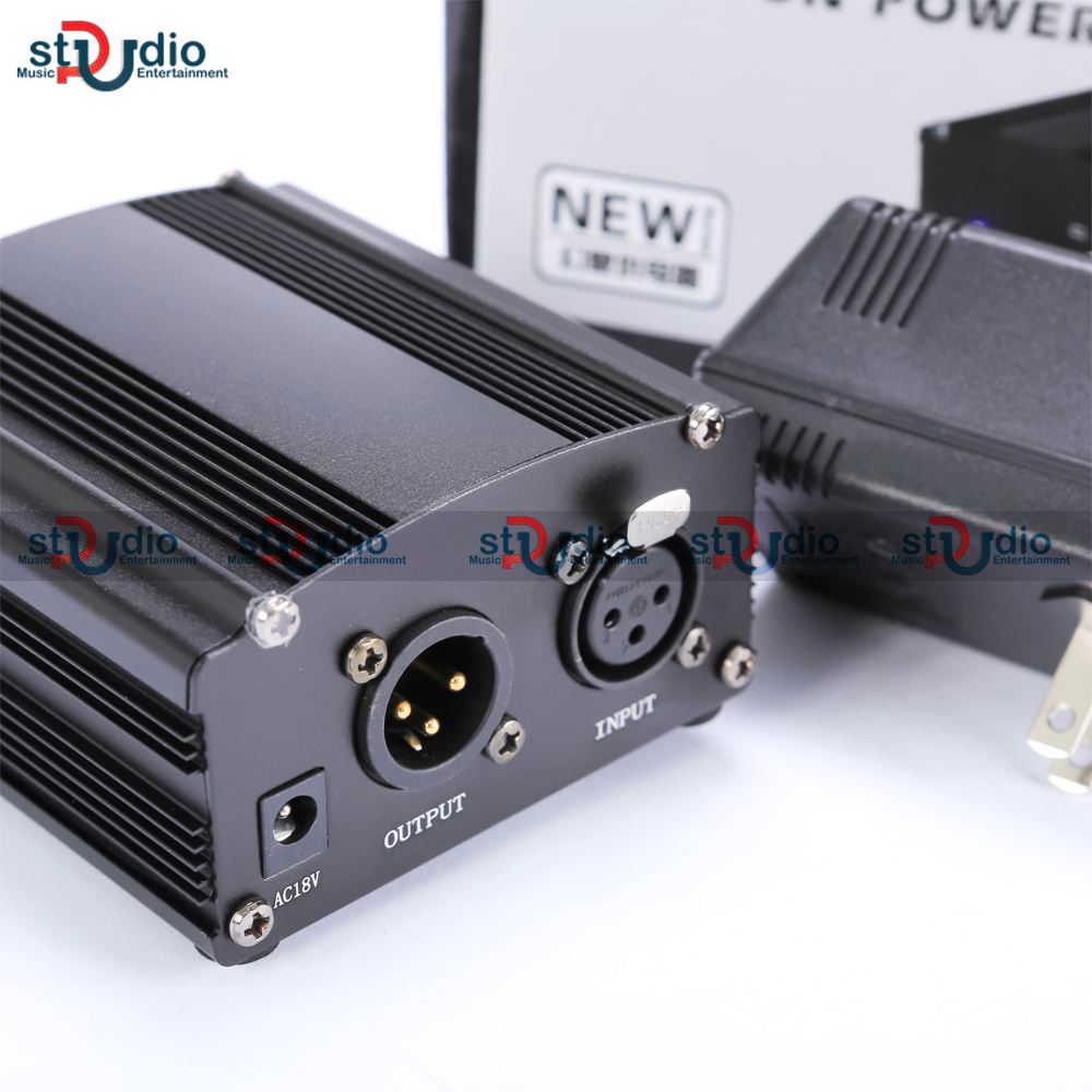 Nguồn phantom 48V - nguồn cung cấp điện cho micro Condenser màng dung điện