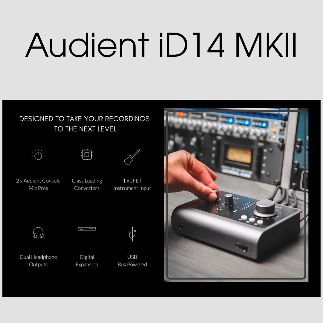 Sound card Audient iD14 MKII - Sound card thu âm cao cấp