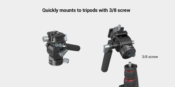 SmallRig Lightweight Fluid Video Head 3457B