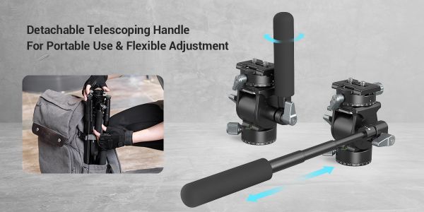 SmallRig Lightweight Fluid Video Head 3457B