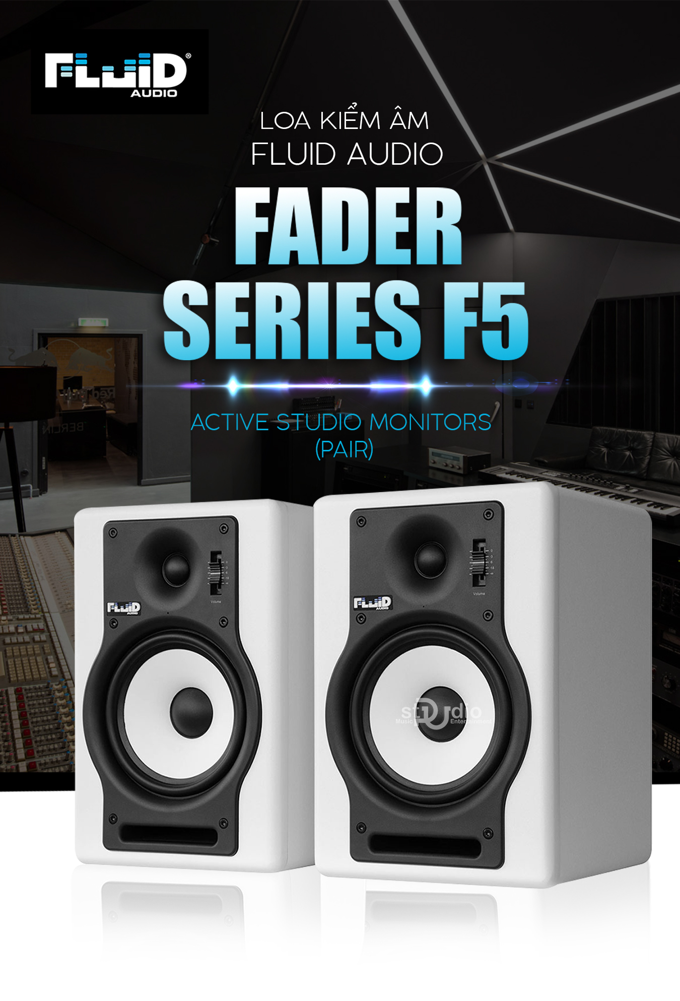 Loa kiểm âm FLUID AUDIO FADER SERIES F5, Monitor Studio