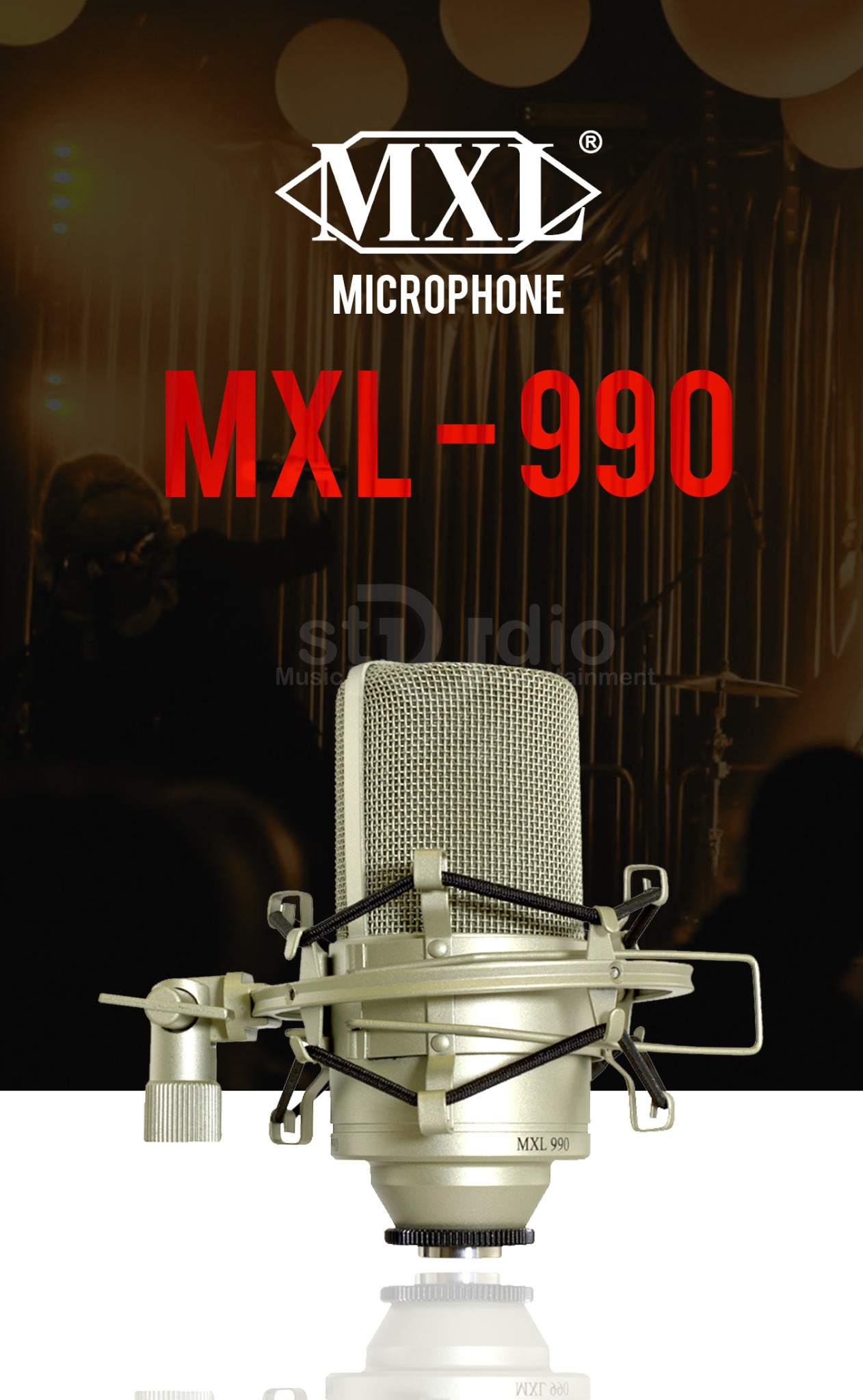 Microphone Condenser MXL 990 - Micro thu âm mini tại nhà