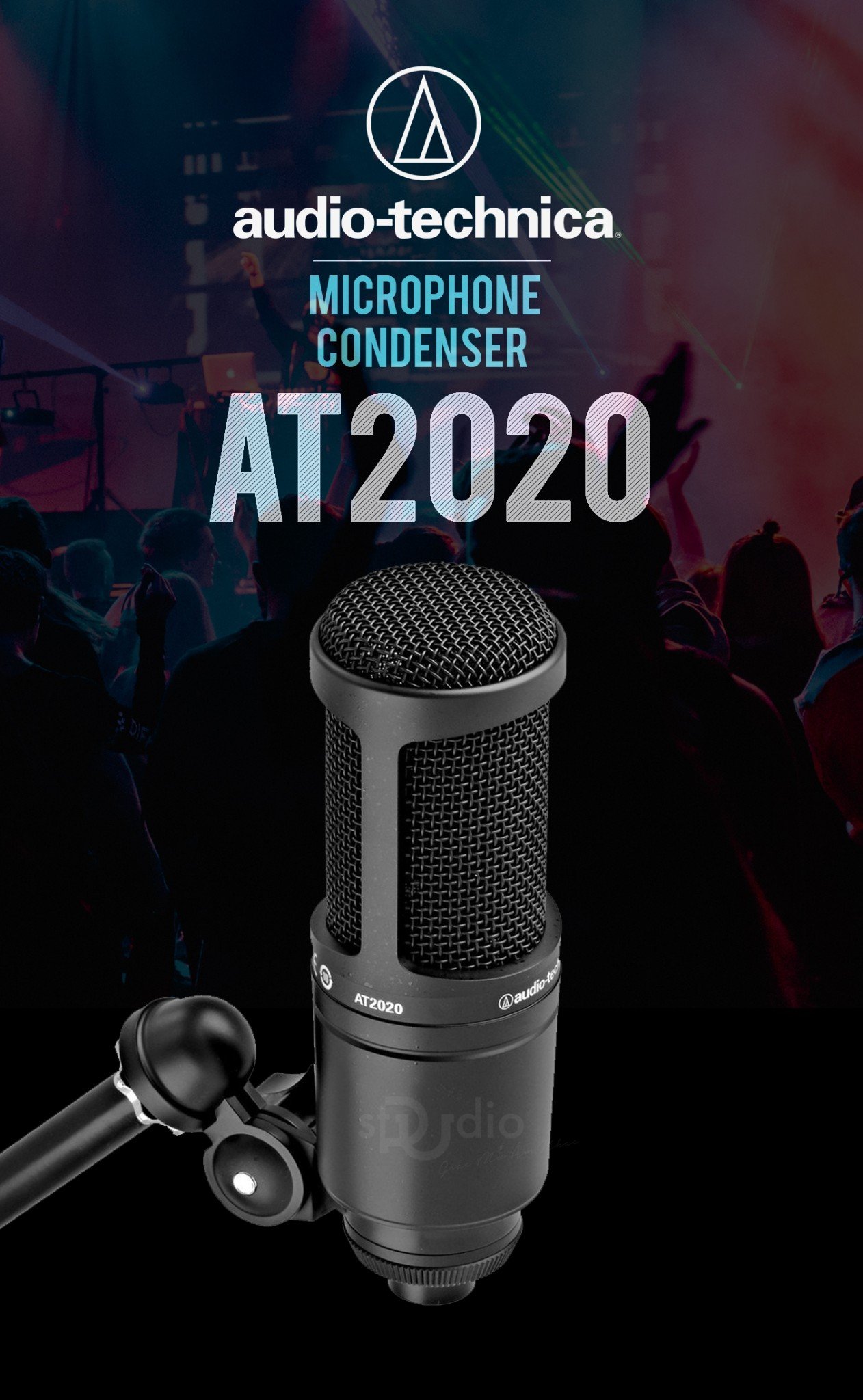 Microphone Audio Techina AT2020, Micro thu âm Condenser chuyên nghiệp