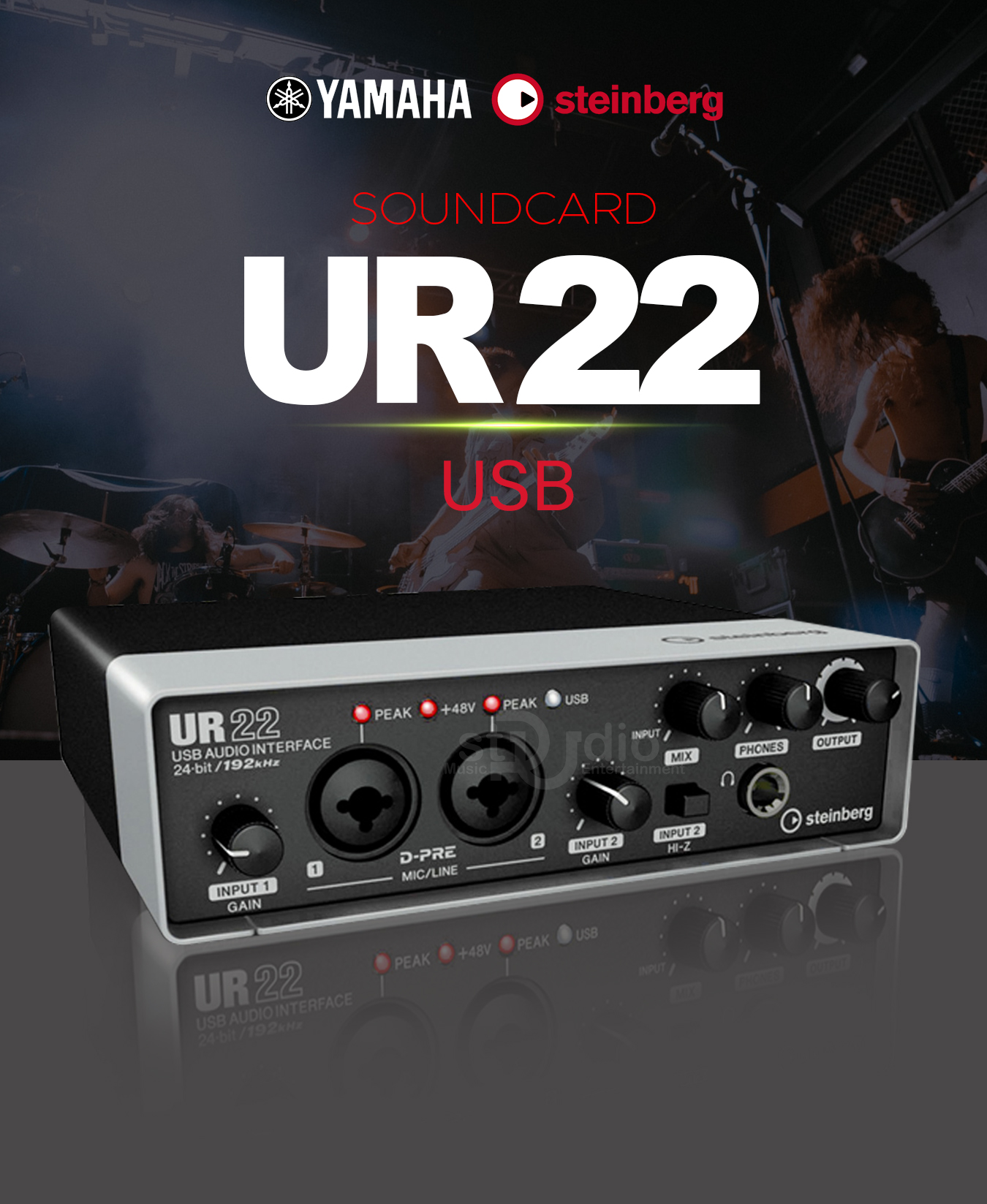 Soundcard thu âm Steinberg UR22 MKII, Interface thu âm tại nhà