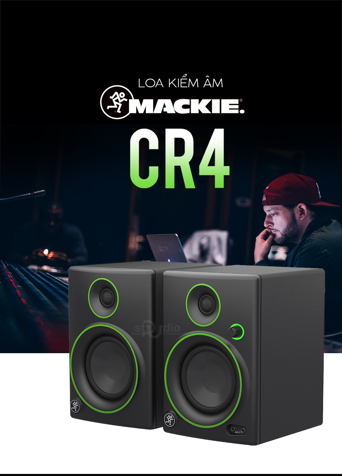 Loa kiểm âm MACKIE CR4 (Cặp), Monitor Studio tốt