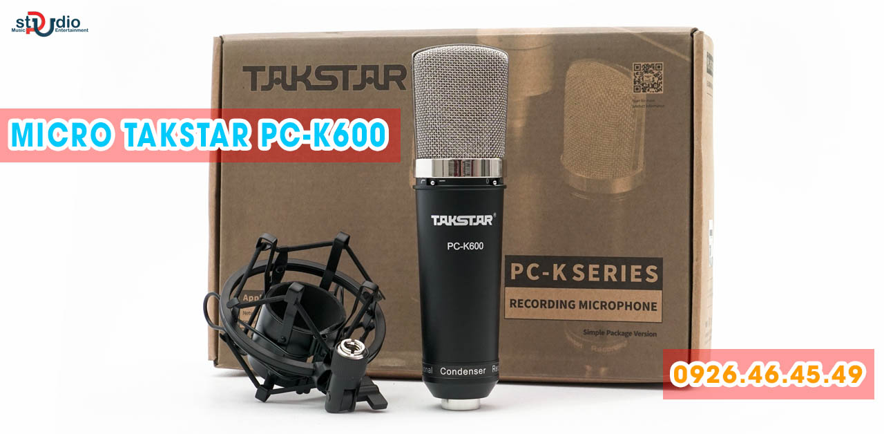 Microphone takstar pc k600, Mic thu âm hát livestream chuyên nghiệp
