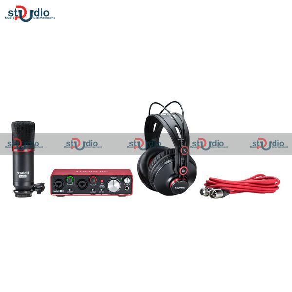 Combo Focusrite Scarlett 2i2 Studio Pack (Gend 2), bộ thu âm chuyên nghiệp tại nhà