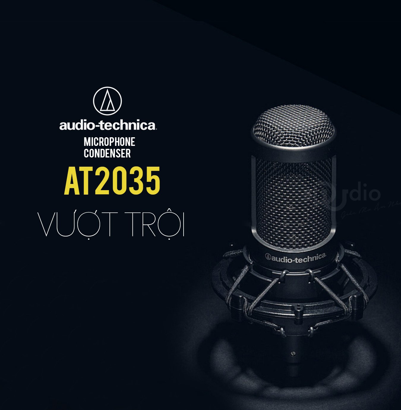 Microphone Audio Techina AT2035, Micro thu âm studio record