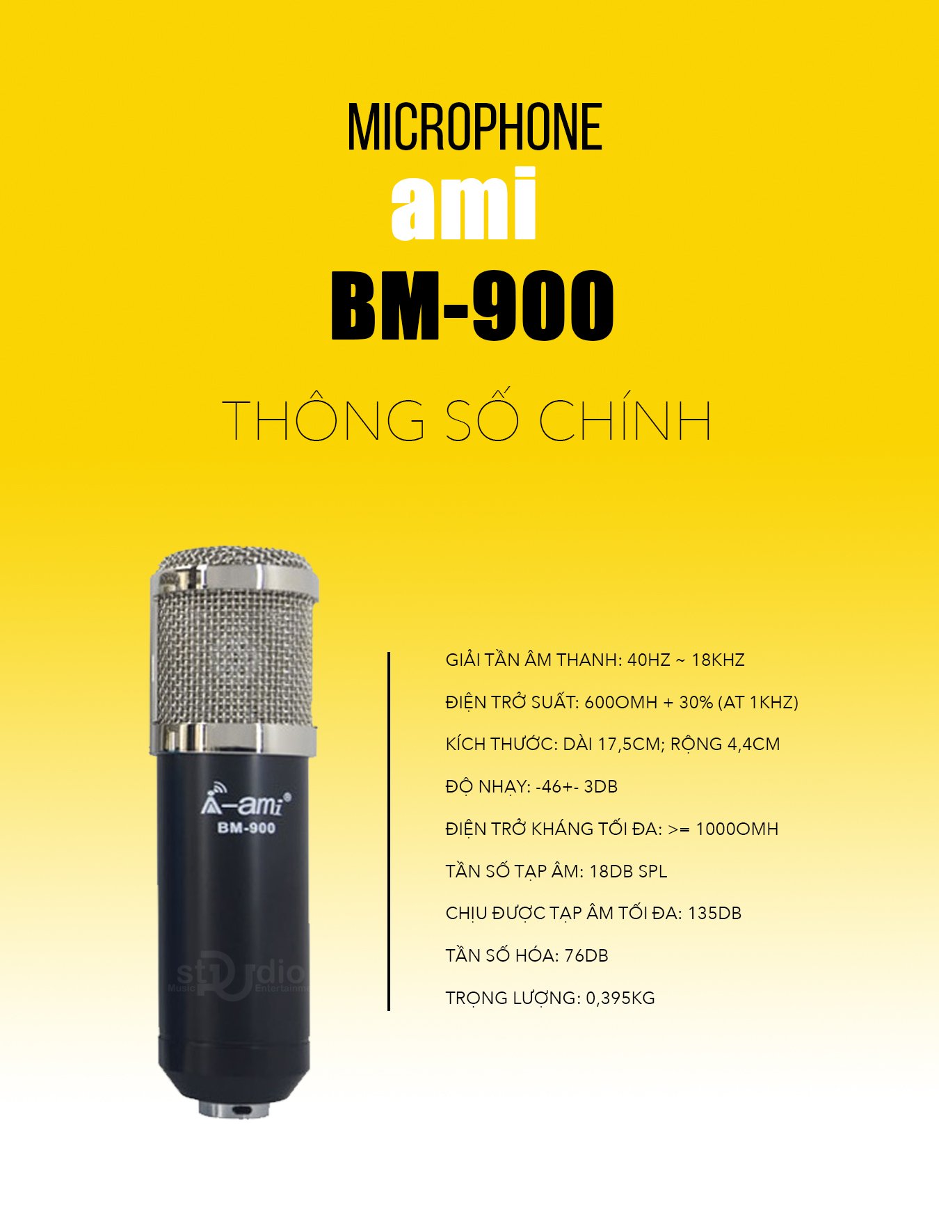 MICRO THU ÂM Ami BM900