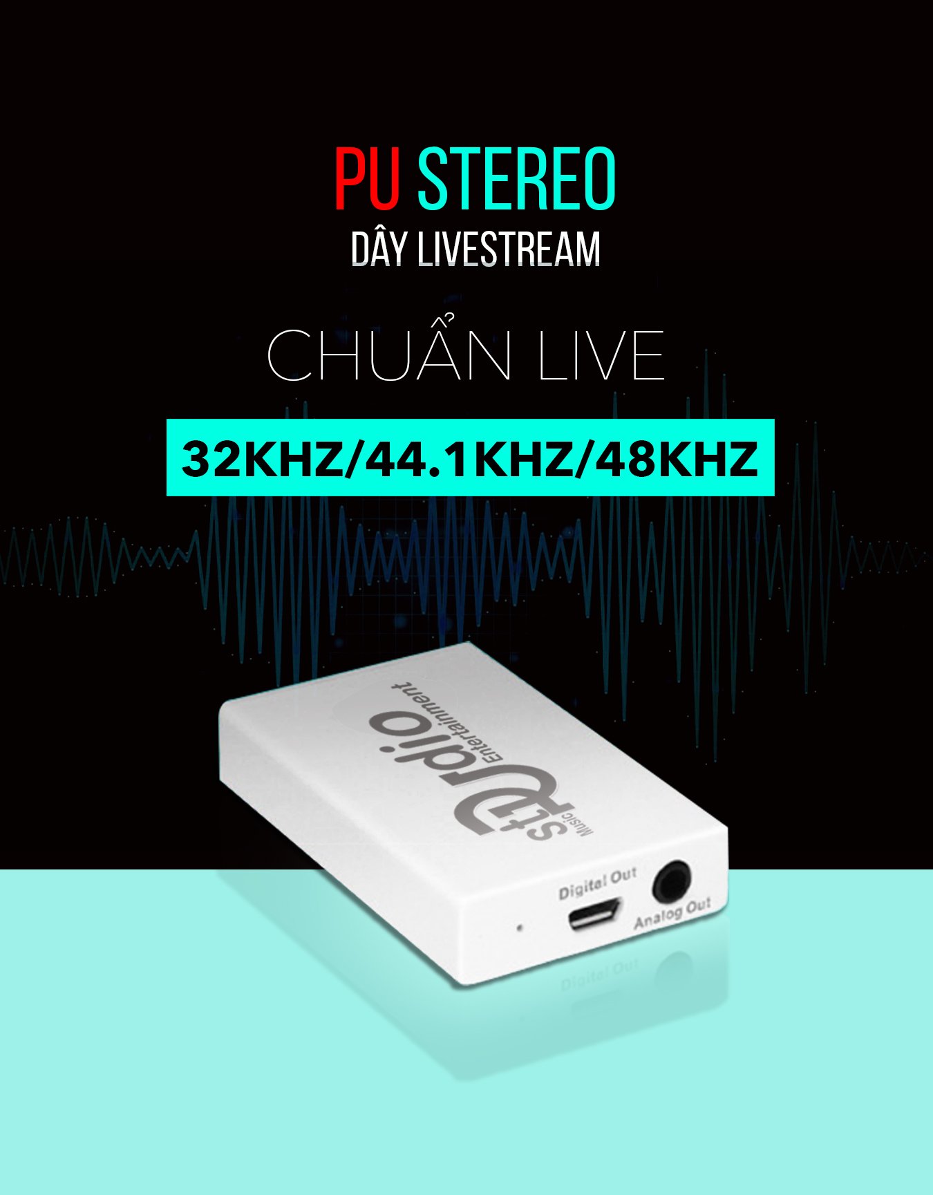 Dây livestream PU Stereo (công nghệ OTG)