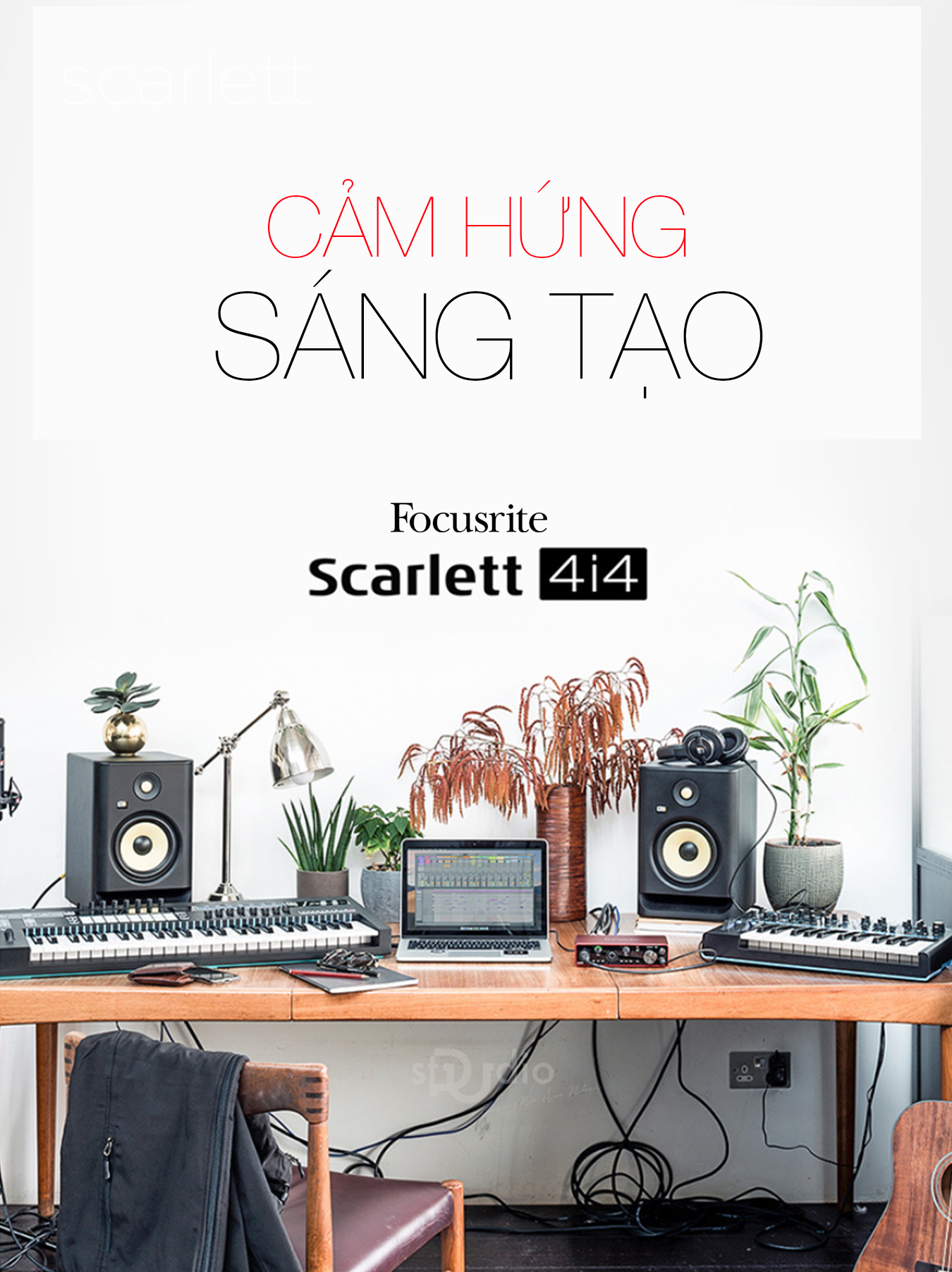 Soundcard Focusrite Scarlett 4i4 3rd (Gen) - Interface thu âm studio