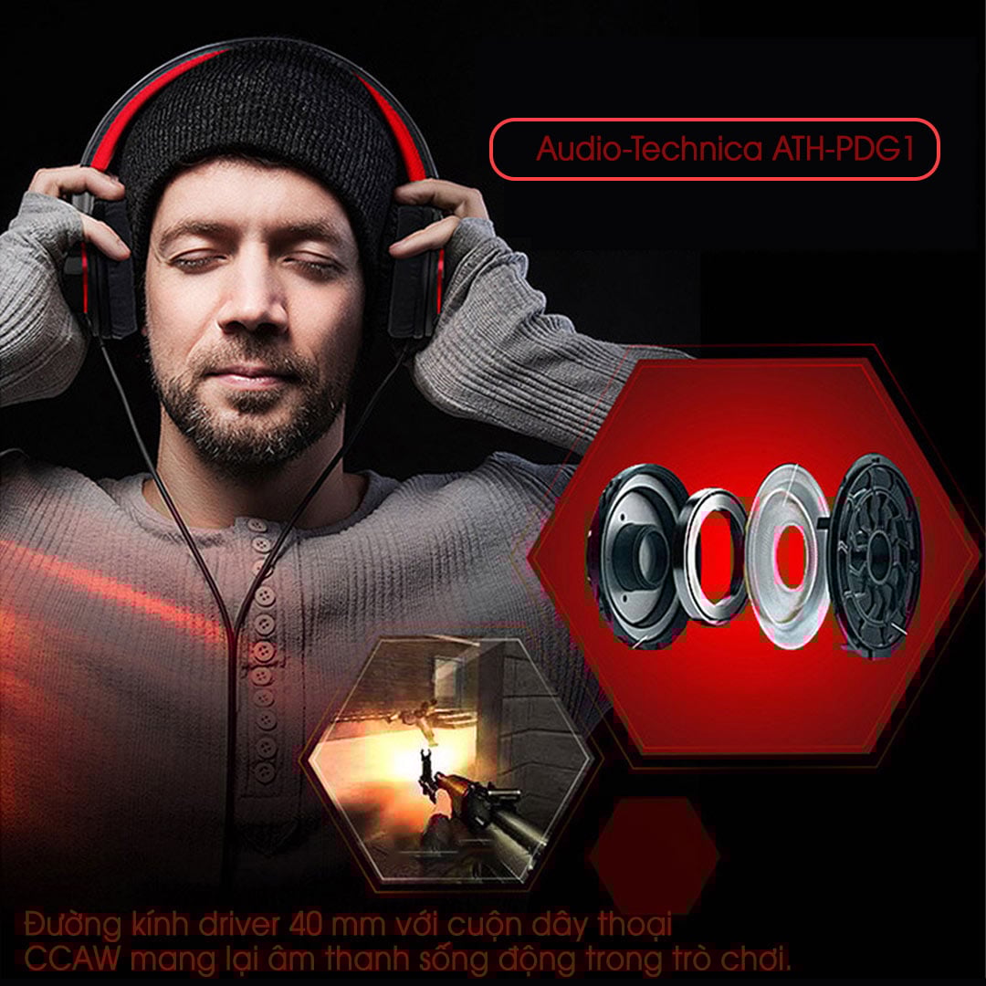 Tai nghe Gaming cao cấp Audio-Technica ATH-PDG1