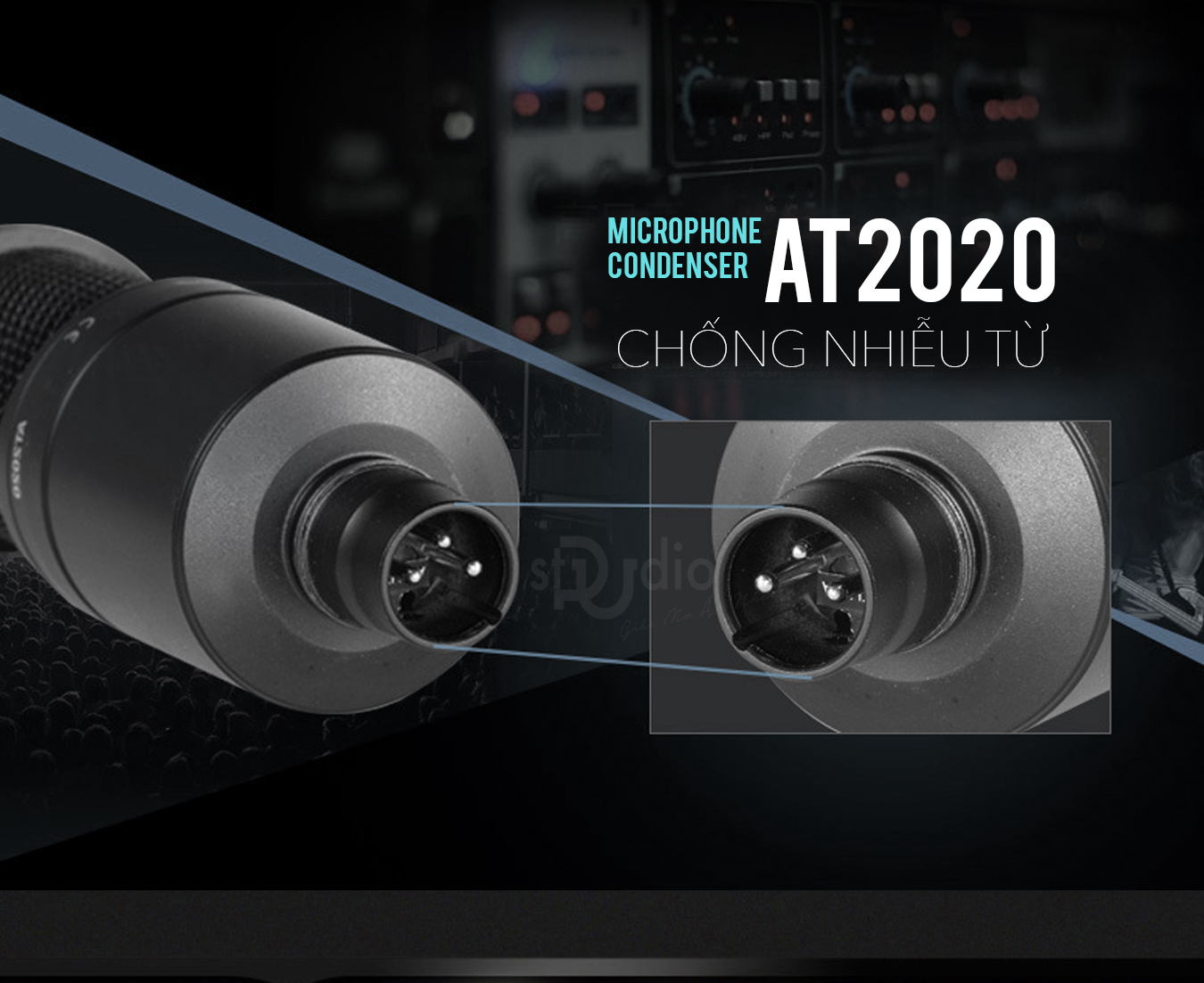 Microphone Audio Techina AT2020, Micro thu âm Condenser chuyên nghiệp