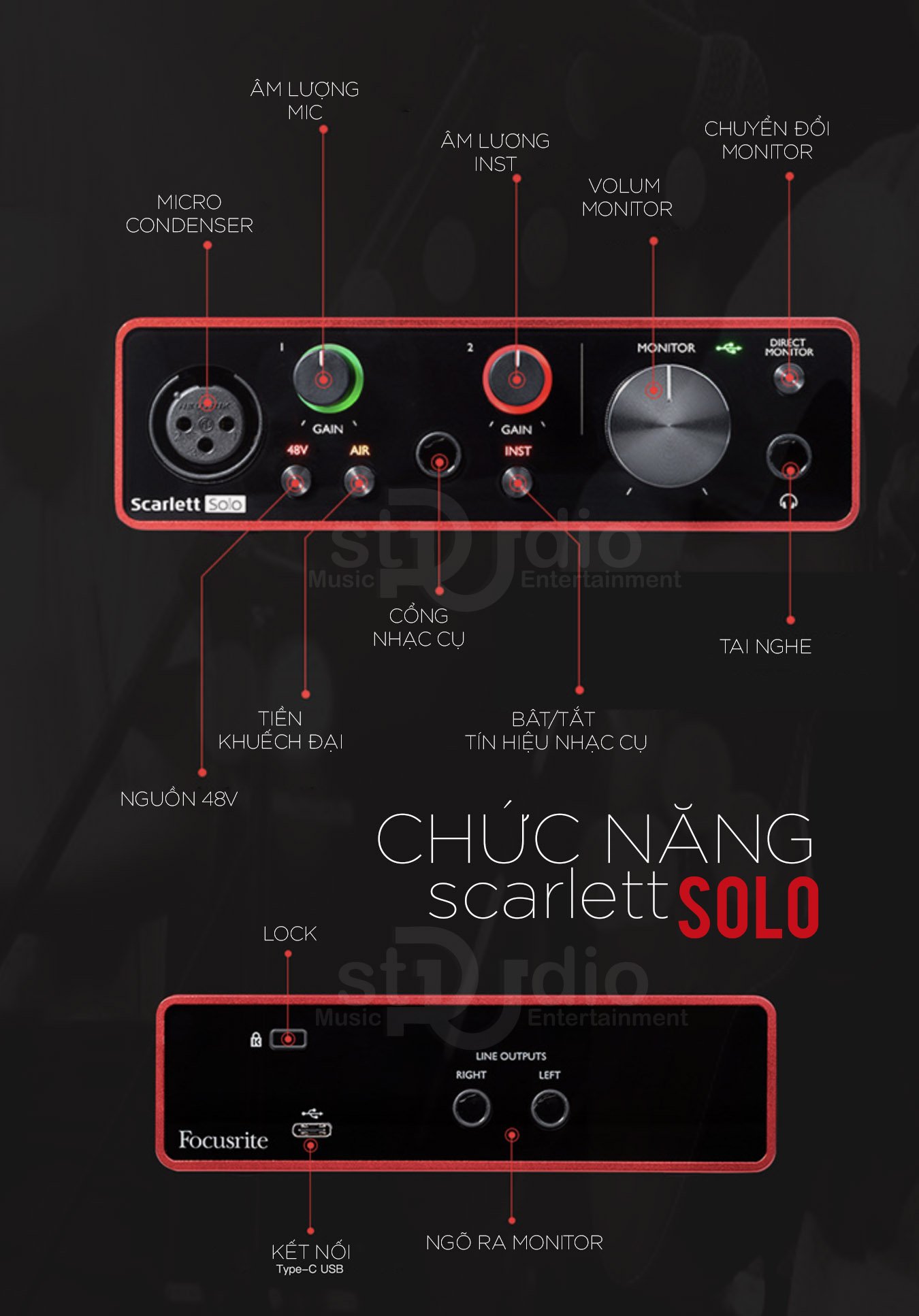 Soundcard Focusrite Scarlett Solo 3rd (Gen)