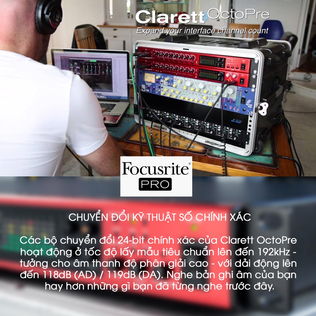 Focusrite -Clarett -OctoPre -Mic- Preamp