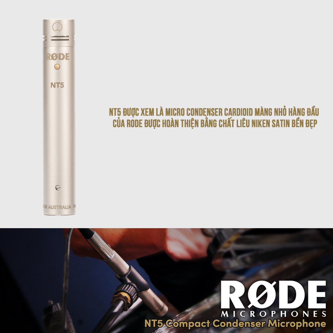 Mic Thu Âm Nhạc Cụ RODE NT5