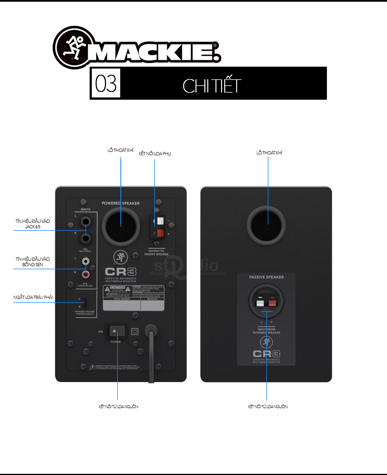 Loa kiểm âm MACKIE CR3, Monitor Studio giá tốt